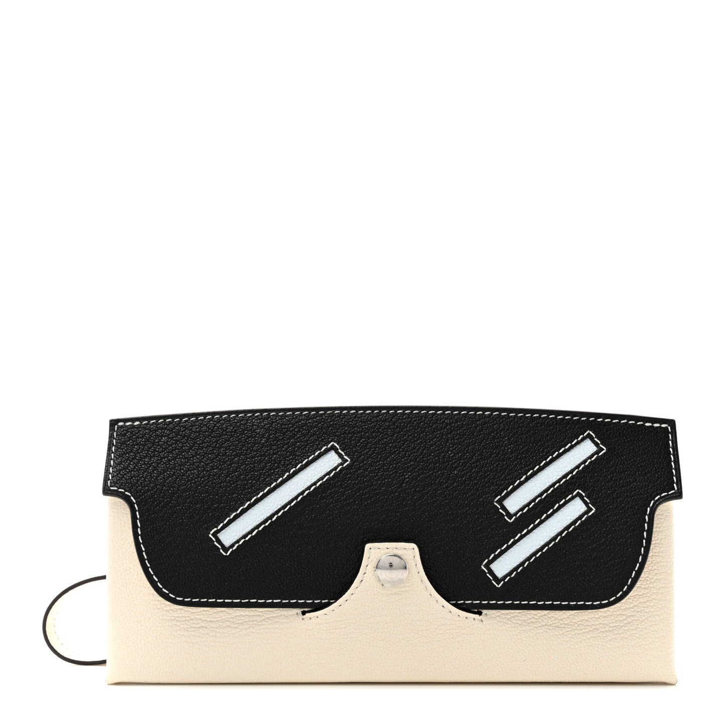 Chevre Mysore In-The-Loop Wink Glasses Case Nata Black Quebracho Menthe