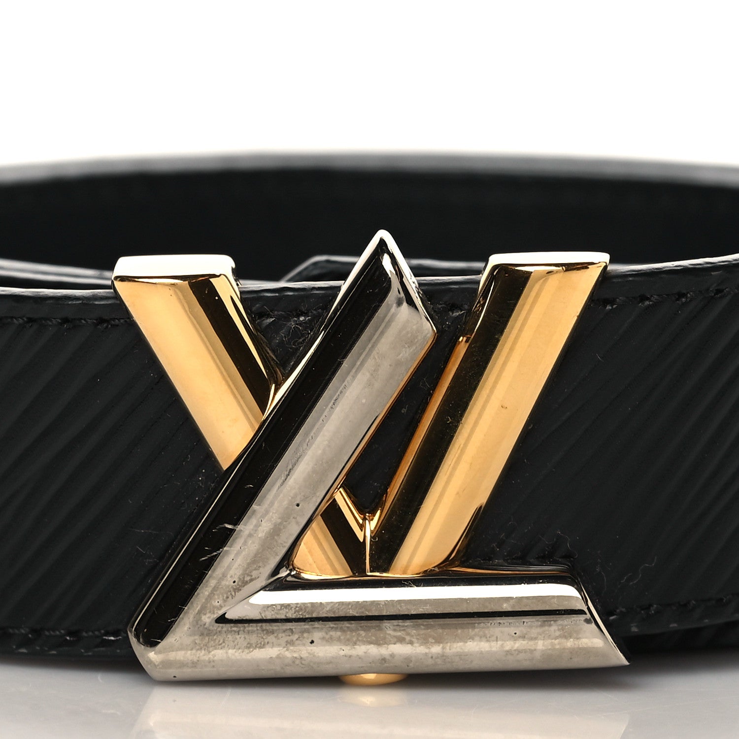 Louis Vuitton Epi 30mm LV Twist Belt 85 34 Black 2 of 8