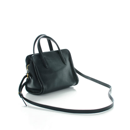 Alexander McQueen Pebbled Calfskin Mini Padlock Tote Black 3 of 7