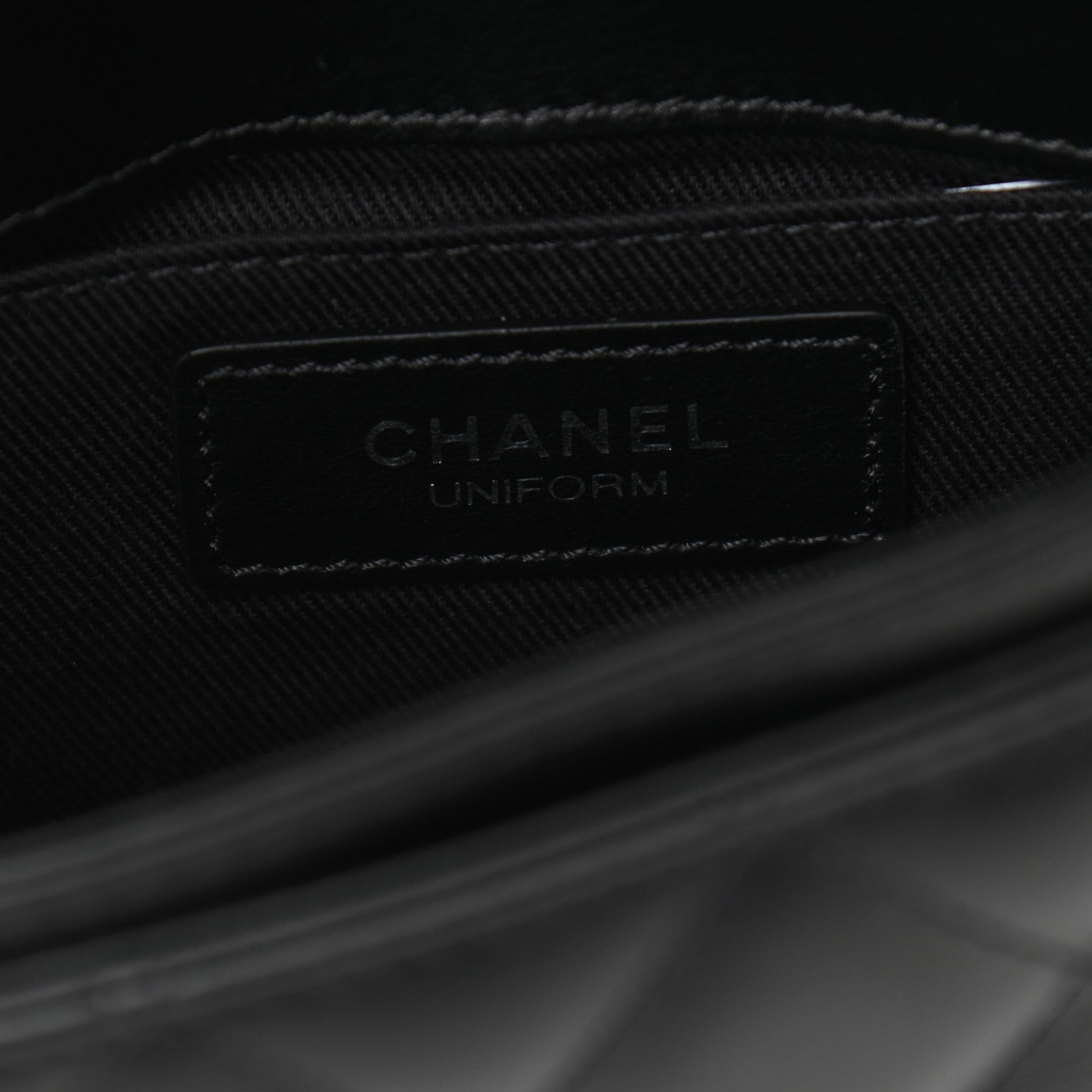 Chanel Calfskin Quilted CC Uniform Flap Belt Bag Black 6 of 11