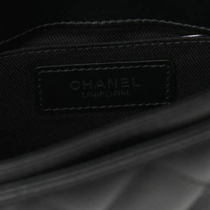Chanel Calfskin Quilted CC Uniform Flap Belt Bag Black 6 of 11