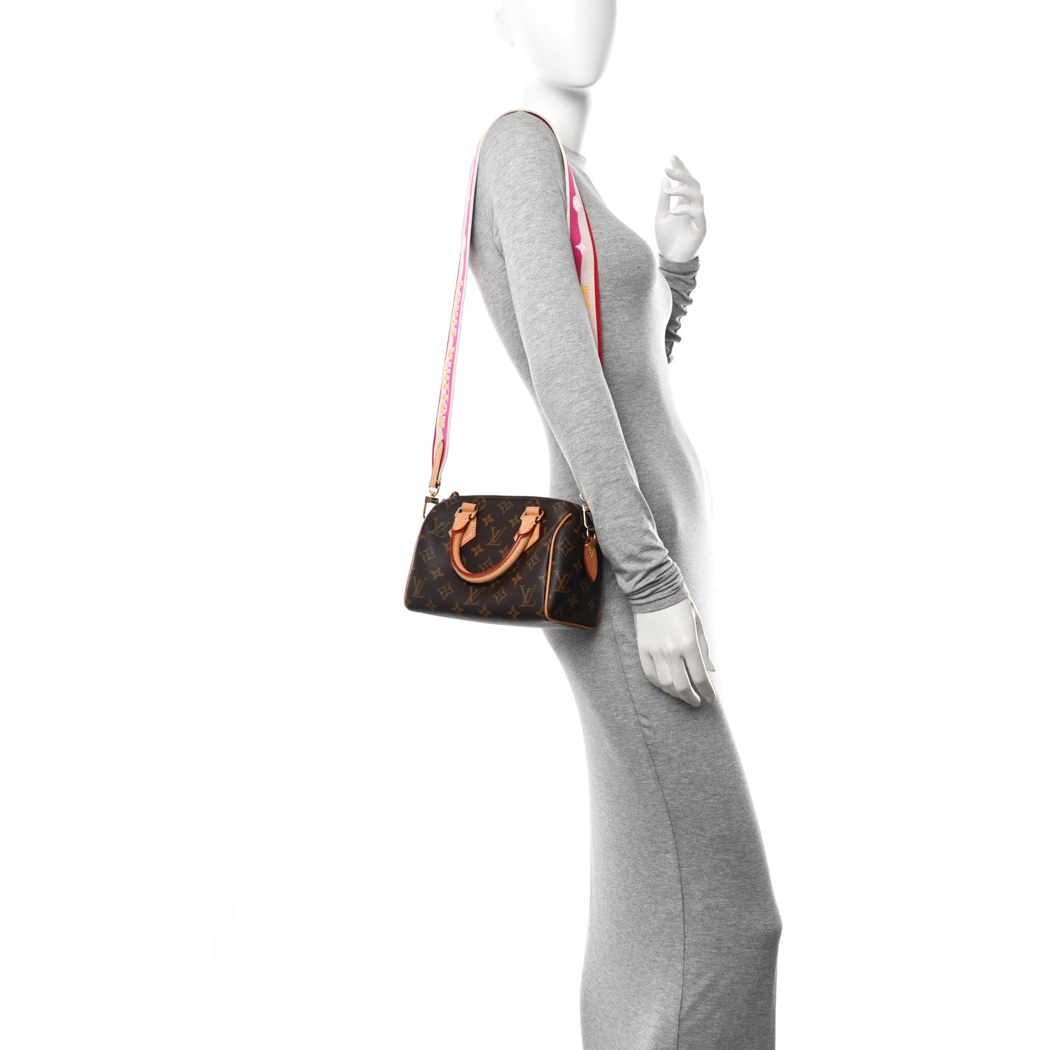 Louis Vuitton Monogram Speedy Bandouliere 20 Fuchsia 2 of 9