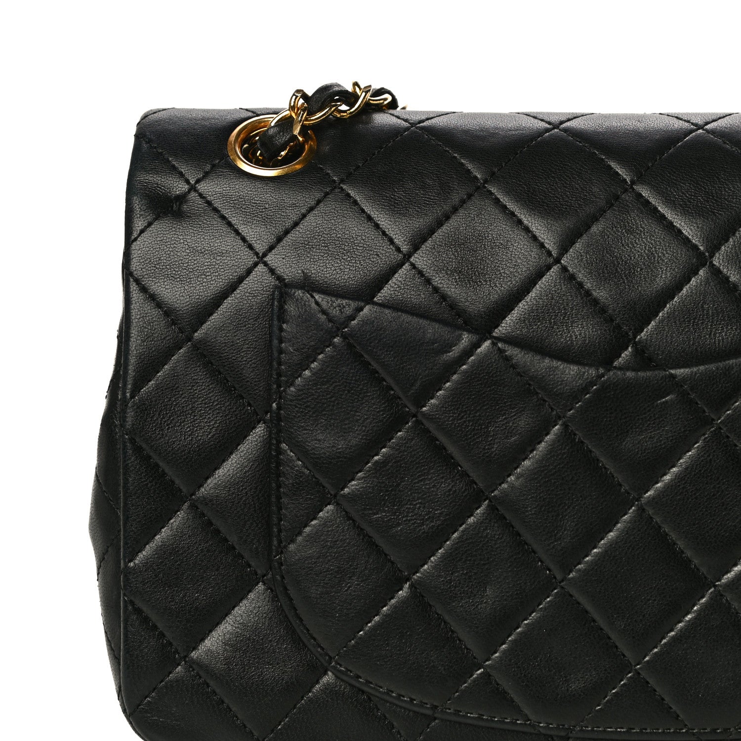 Chanel Lambskin Quilted Small Double Flap Black 10 of 26
