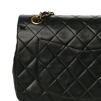 Chanel Lambskin Quilted Small Double Flap Black 10 of 26