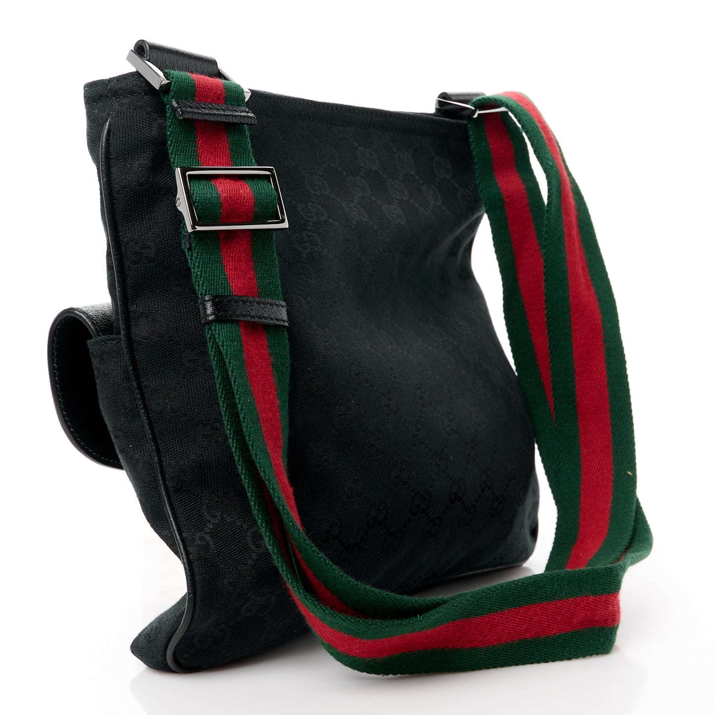 Monogram Signature Web Small Messenger Black