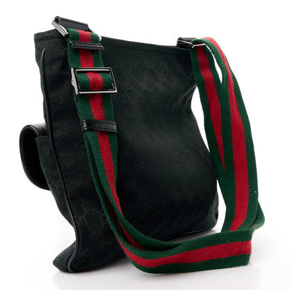Gucci Monogram Signature Web Small Messenger Black 3 of 13