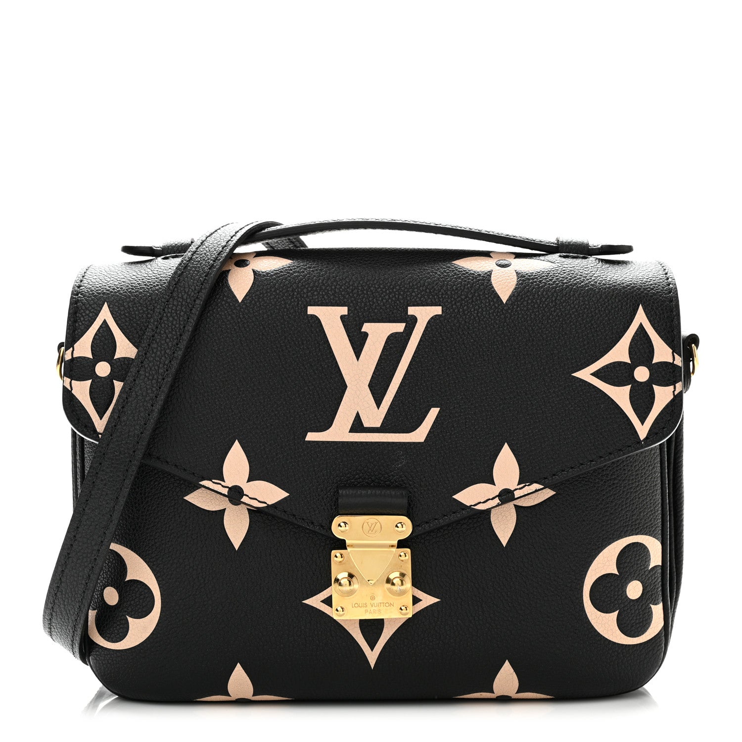 Louis Vuitton Empreinte Monogram Giant Pochette Metis Black Beige 1 of 9
