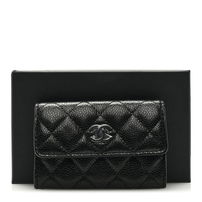 Chanel Caviar Quilted Incognito Flap Card Holder Black 9 of 9