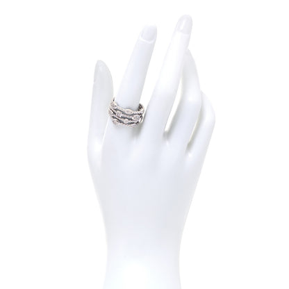 David Yurman Sterling Silver Diamond Confetti 4 Row Ring 60 9 2 of 5