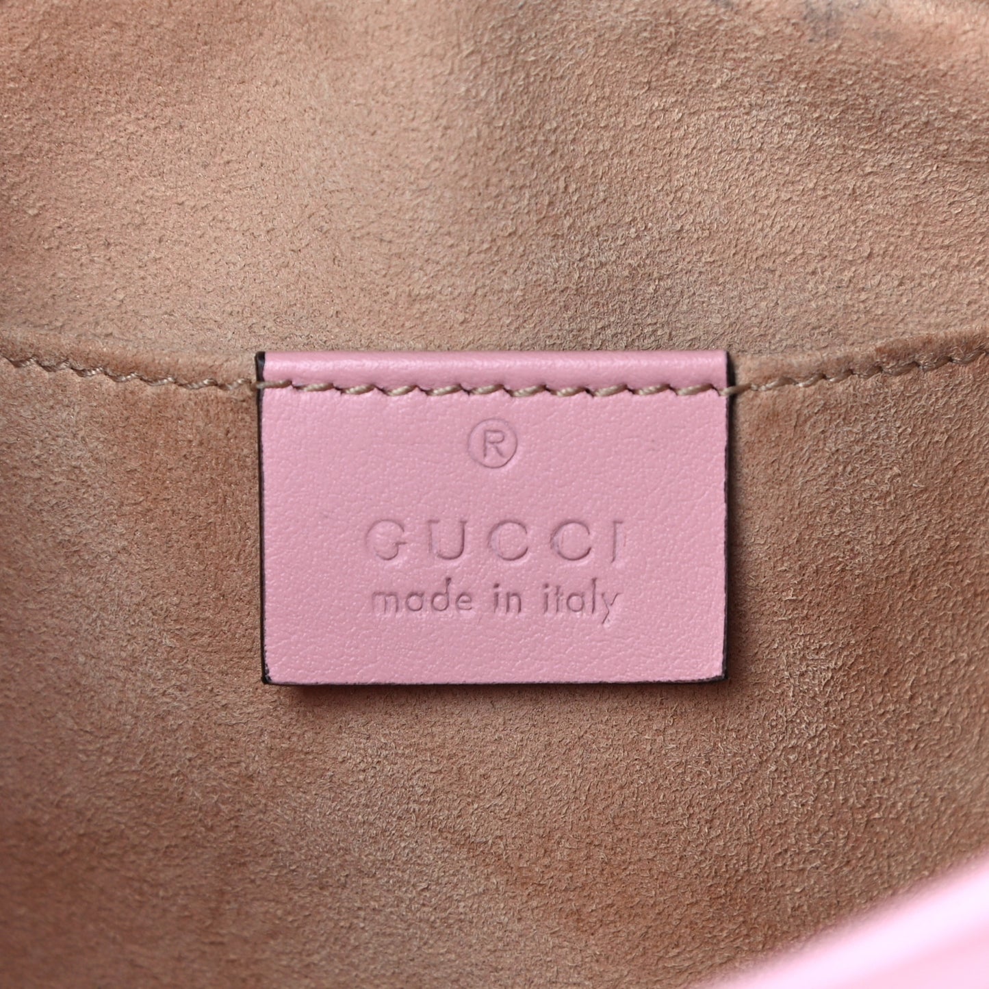 Calfskin Matelasse Small GG Marmont Chain Shoulder Bag Wild Rose