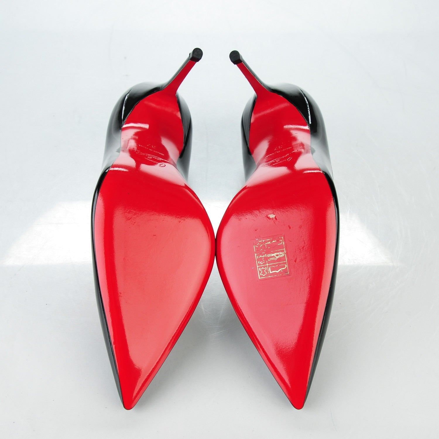 Christian Louboutin Patent Decollete 100 Pumps 37 Black 5 of 10