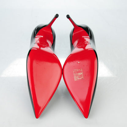 Christian Louboutin Patent Decollete 100 Pumps 37 Black 5 of 10