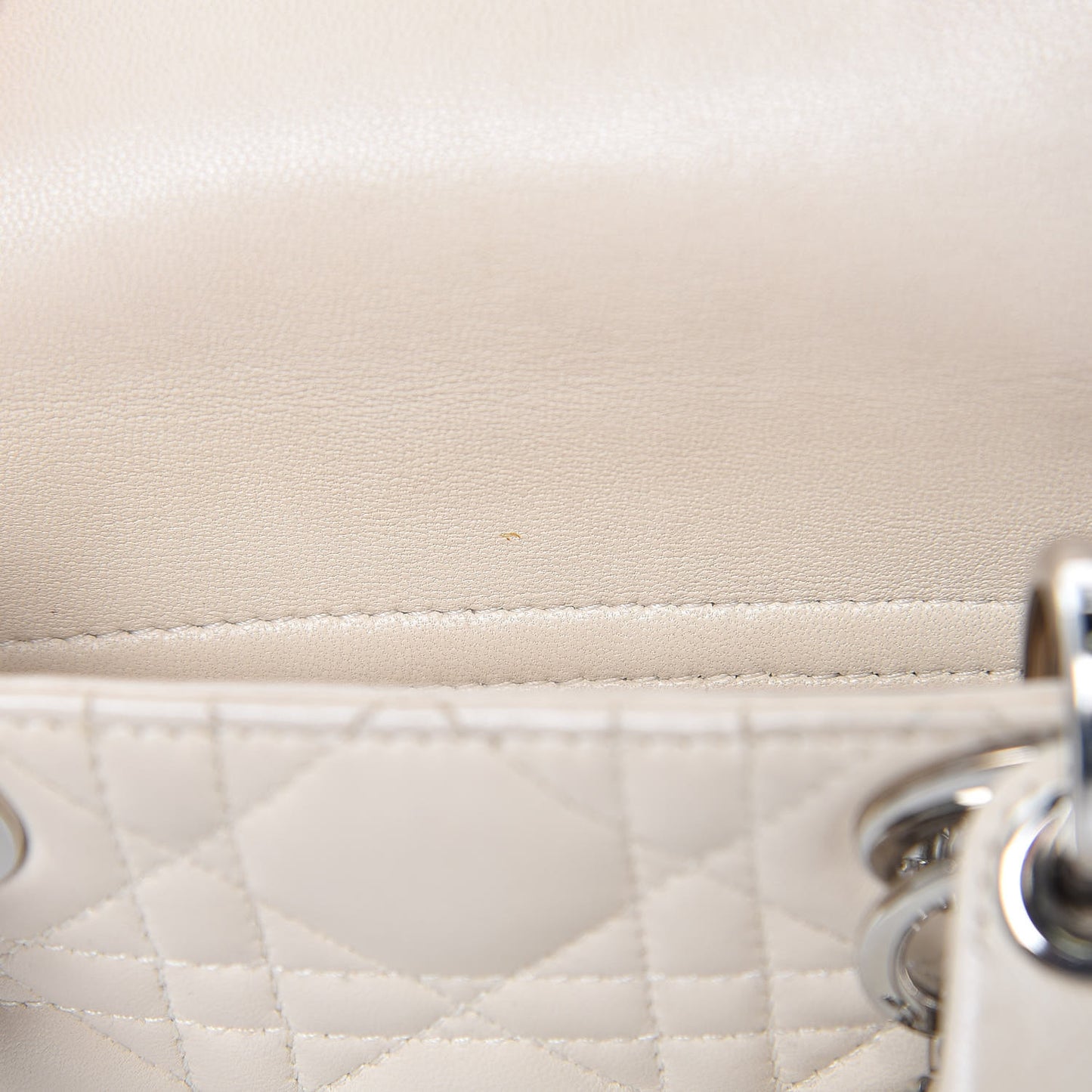 Lambskin Cannage Mini Lady Dior Light Beige