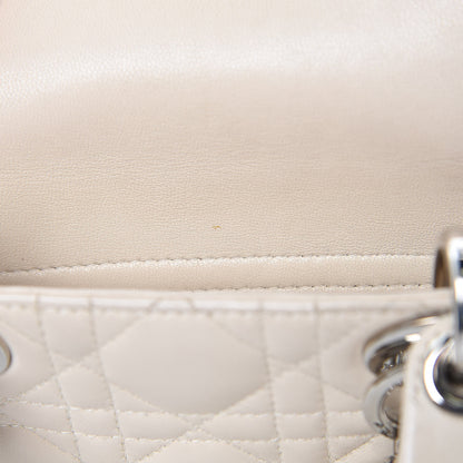 Christian Dior Lambskin Cannage Mini Lady Dior Light Beige 8 of 20