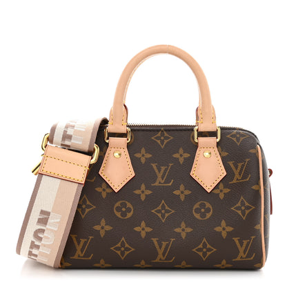 Louis Vuitton Monogram Speedy Bandouliere 20 Beige 1 of 13