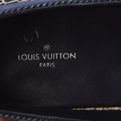 Louis Vuitton Canvas Waterfall Espadrille Flats 38 Marine 8 of 10