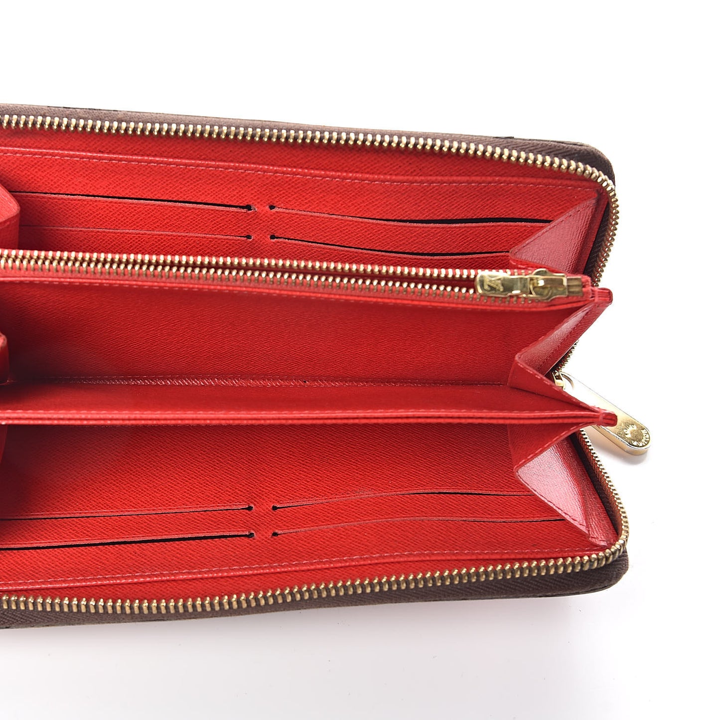 Monogram Kusama Pumpkin Dots Zippy Wallet Red