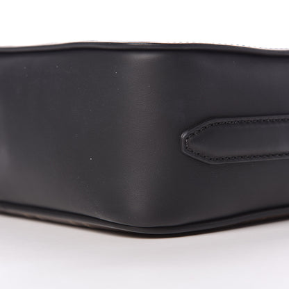 Fendi Glazed Fabric Vitello Century F is Fendi FF 1974 Stamp Patch Camera Case Mogano Panna Black 9 of 9