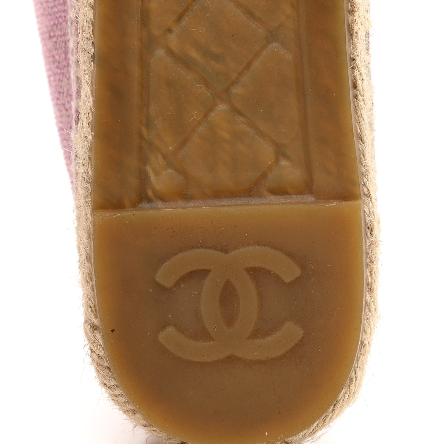 Chanel Toile Sequin CC Espadrilles 36 Pink Dark Pink 7 of 10