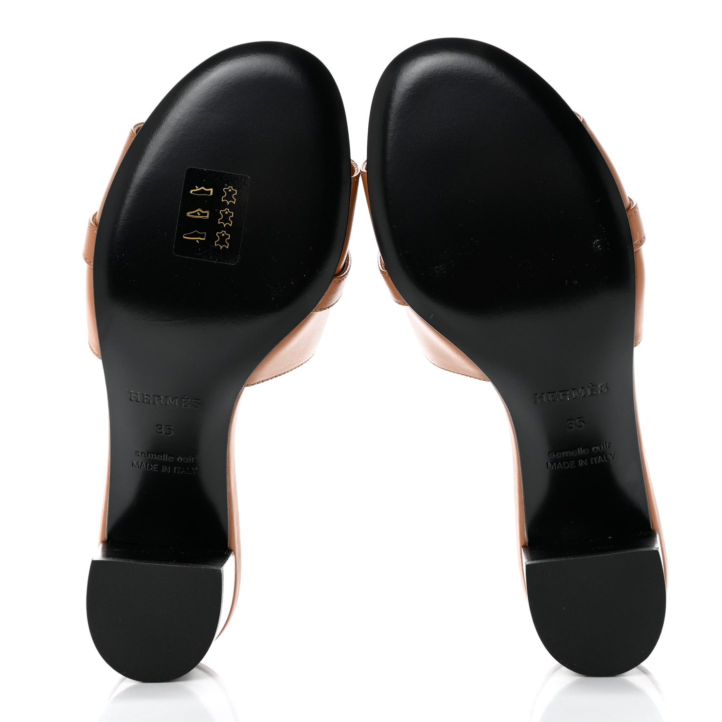 Calfskin Gigi 50 Sandals 35 Naturel