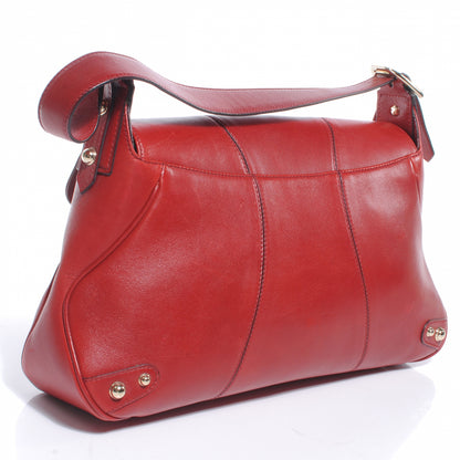 Gucci Leather Horsebit Flap Red 3 of 7
