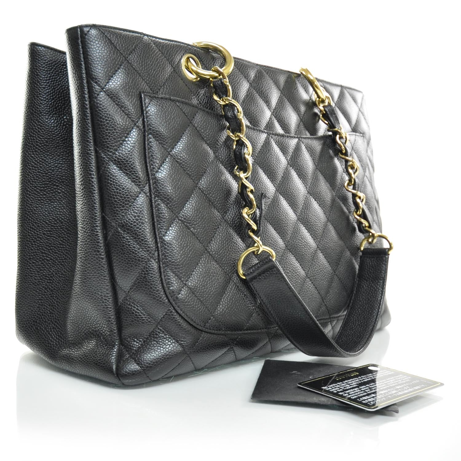 Chanel Caviar Quilted Grand Shopping Tote GST Black 6 of 10