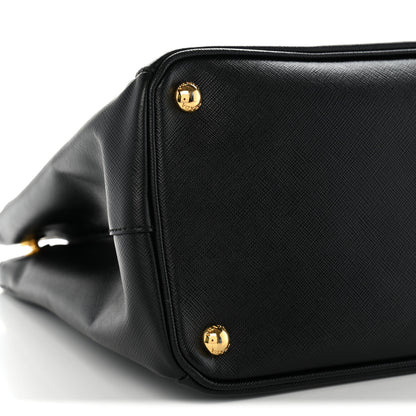 Prada Saffiano Medium Galleria Double Zip Tote Black 8 of 11