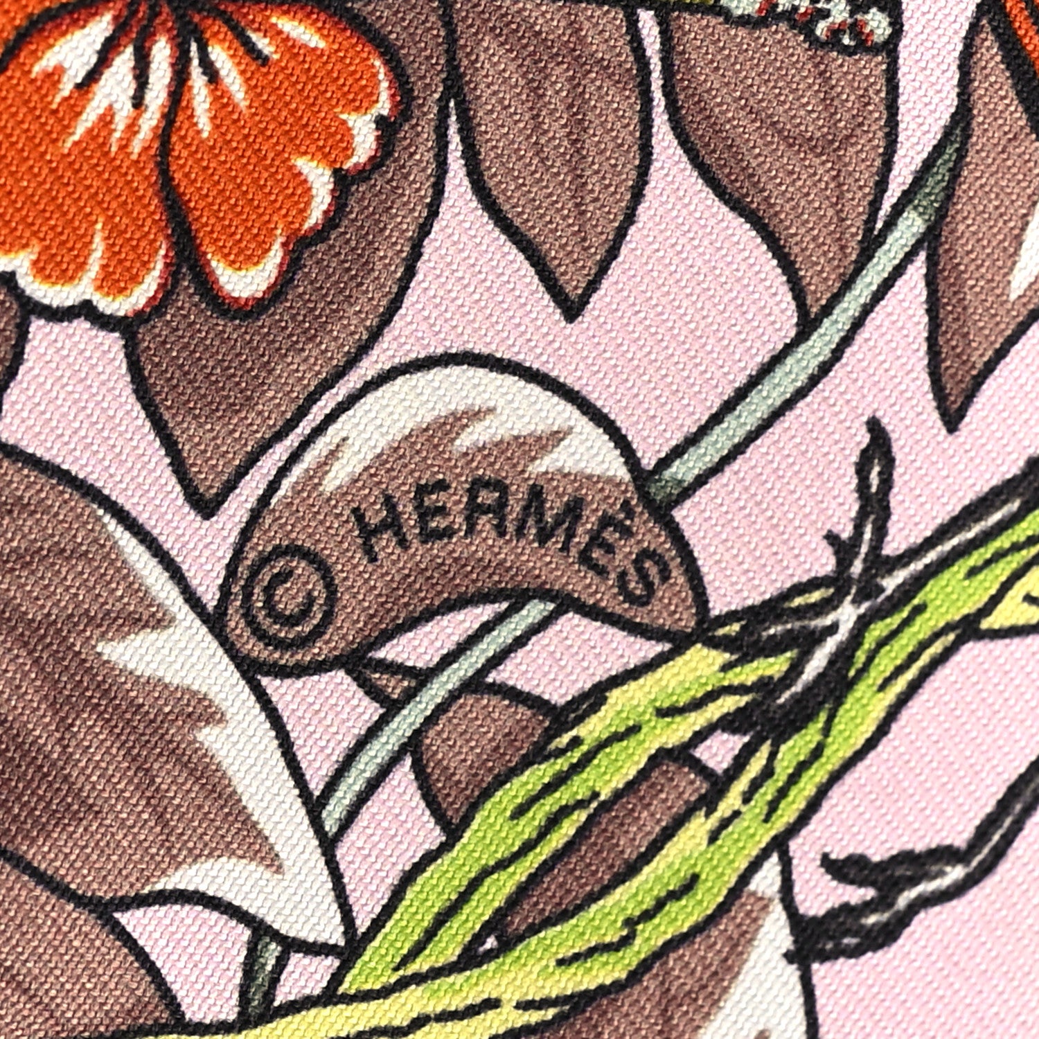 Hermes Silk Jungle Love Love Twilly Rose Pale Etoupe 4 of 4