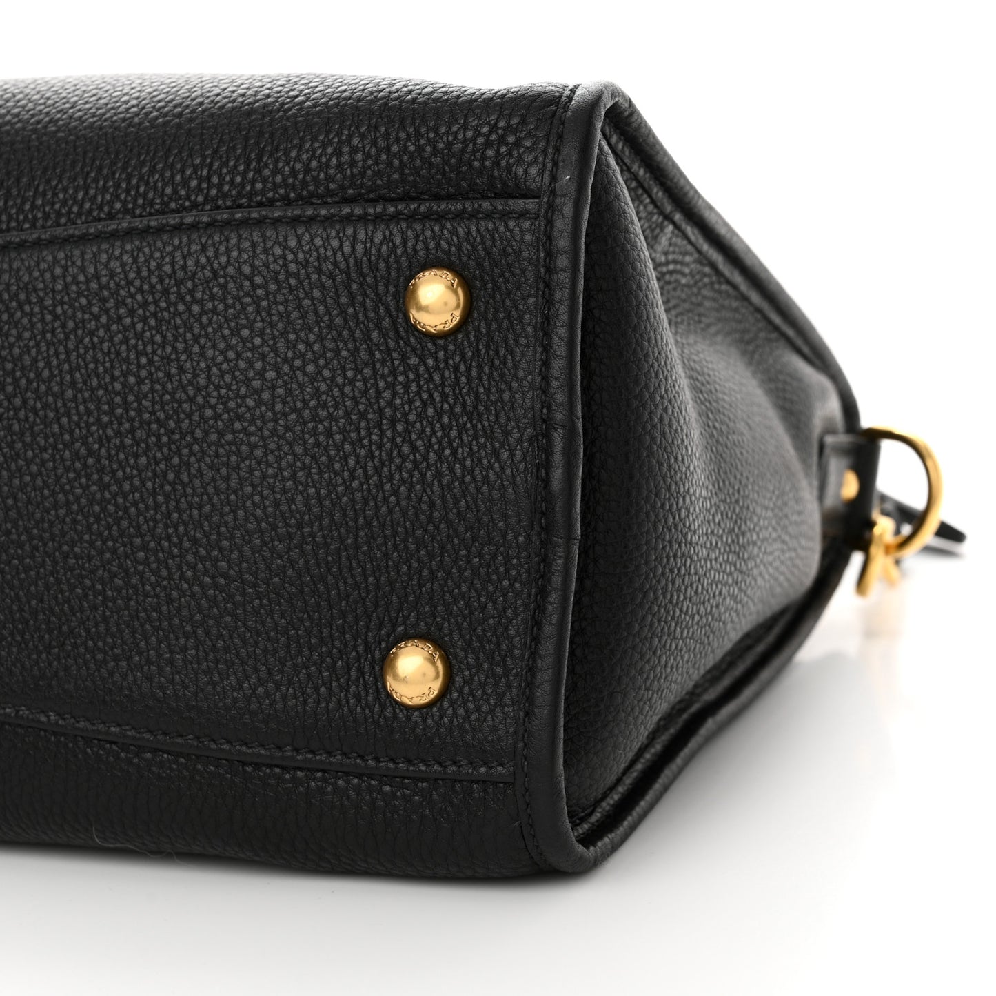 Vitello Daino Shopping Satchel Black