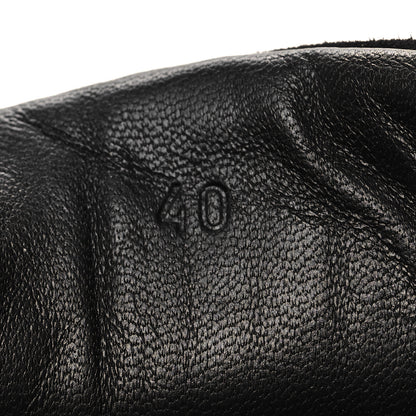 Hermes Calfskin Suede Goatskin Bouncing Sneakers 40 Black 6 of 8
