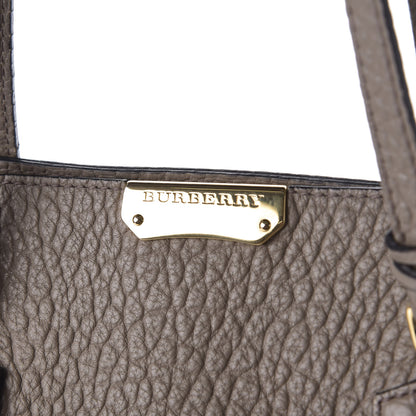 Burberry Heritage Grain Medium Woodbury Tote Pale Taupe 9 of 12