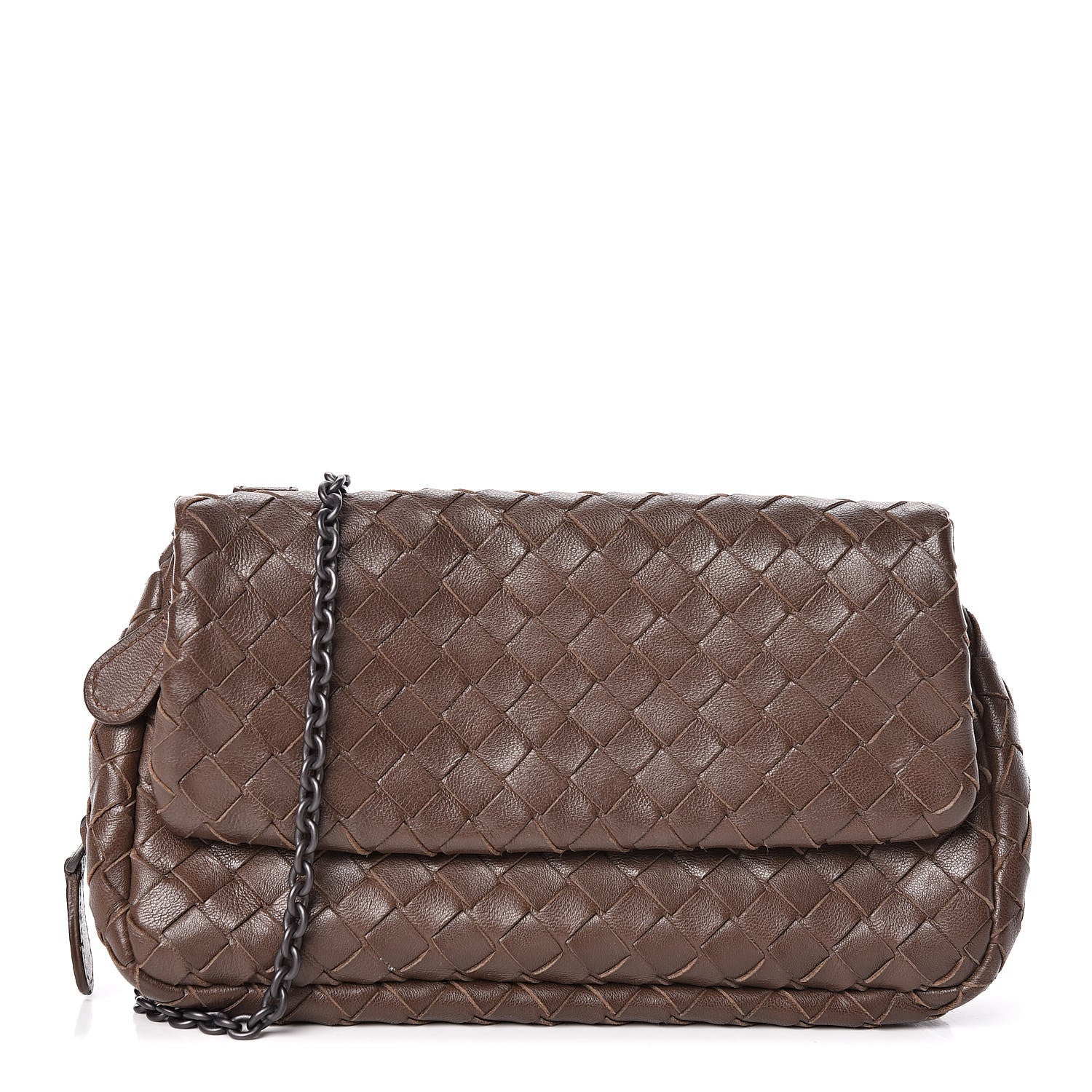 Bottega Veneta Nappa Intrecciato Small Chain Crossbody Elephant 1 of 14