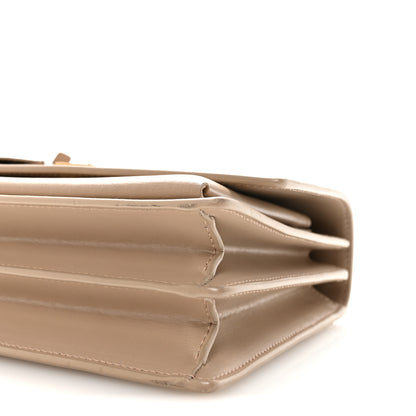Saint Laurent Calfskin Medium Monogram Sunset Dark Beige 9 of 9