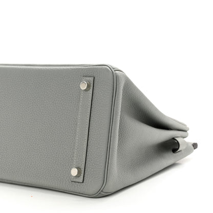 Hermes Togo Birkin 30 Gris Mouette 10 of 11