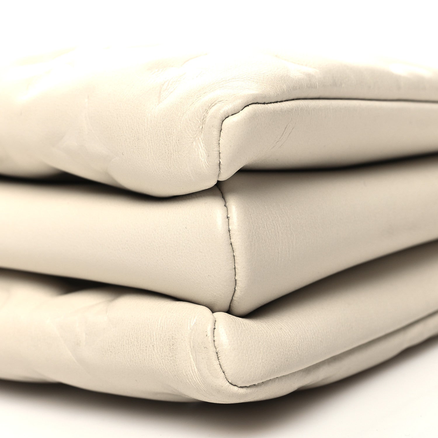 Louis Vuitton Lambskin Embossed Monogram Coussin PM Beige Cream 11 of 11