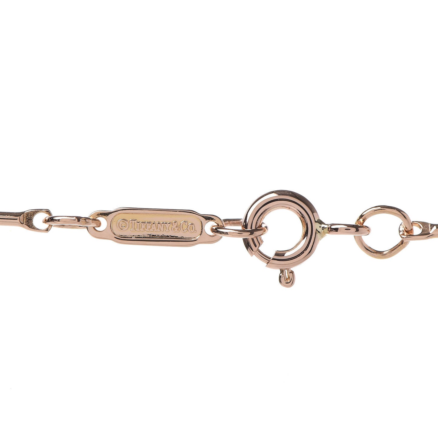 18K Rose Gold Emblem Lock Pendant Necklace