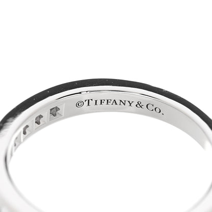 Tiffany Platinum Diamond 2.5mm Half Circle Wedding Band Ring 48 4.5 4 of 5