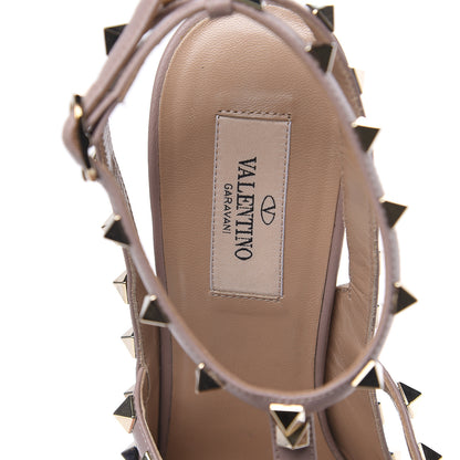 Valentino Garavani Patent Rockstud Ankle Strap Pumps 40.5 Poudre 7 of 9