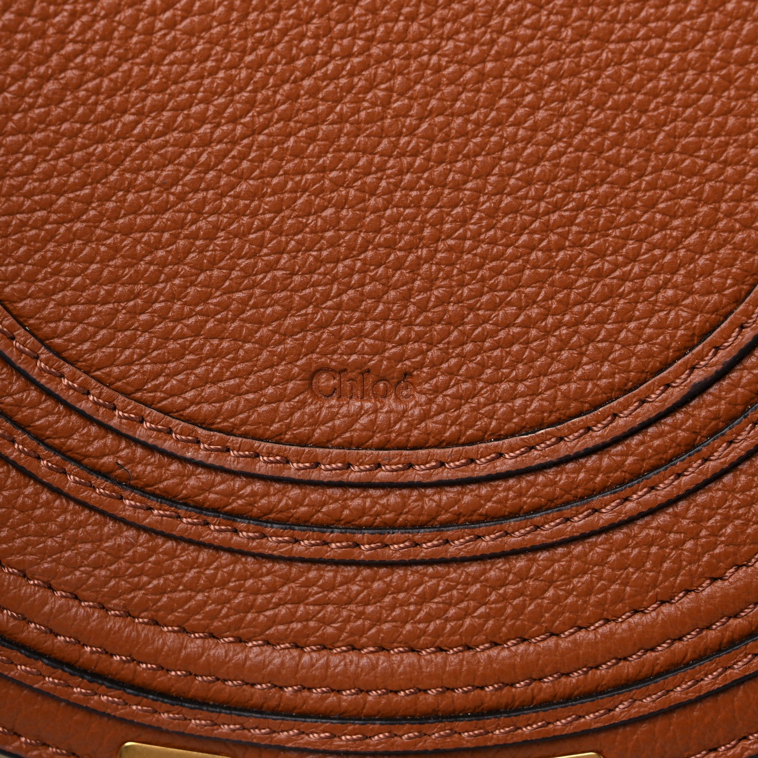 Chloe Raffia Small Grain Calfskin Small Marcie Basket Crossbody Tan 6 of 11