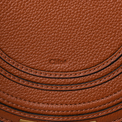 Chloe Raffia Small Grain Calfskin Small Marcie Basket Crossbody Tan 6 of 11