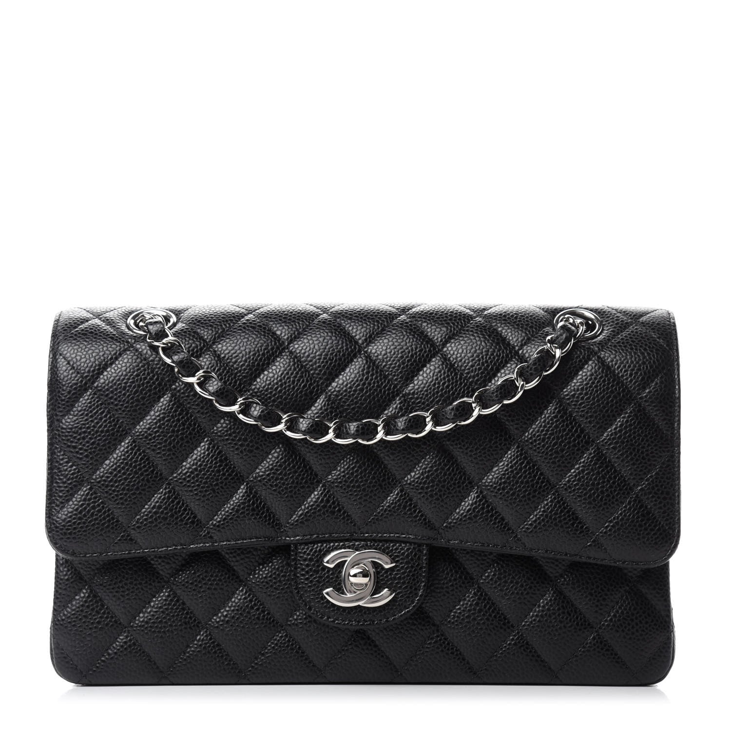 Chanel Caviar Quilted Medium Double Flap Black 1 of 11