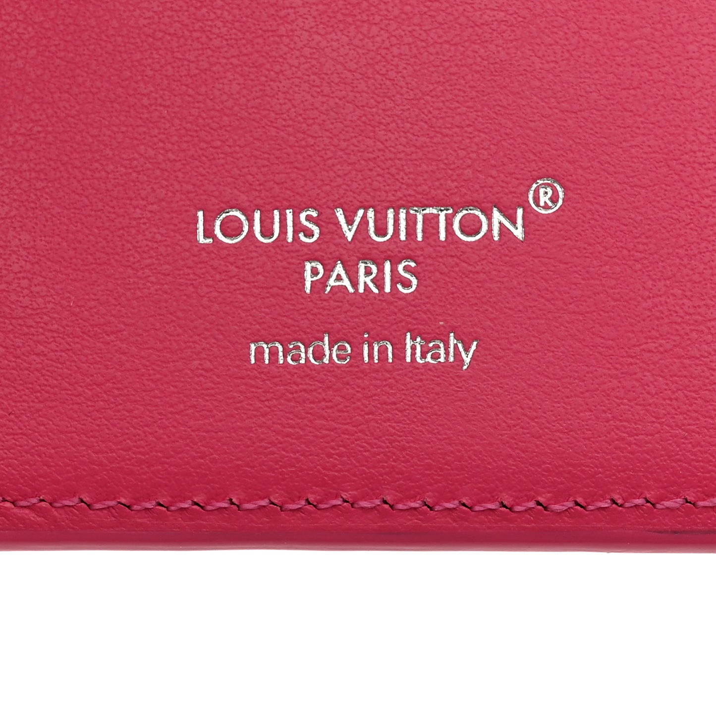 Monogram Macassar Magnetic Card Holder Pondichery Pink