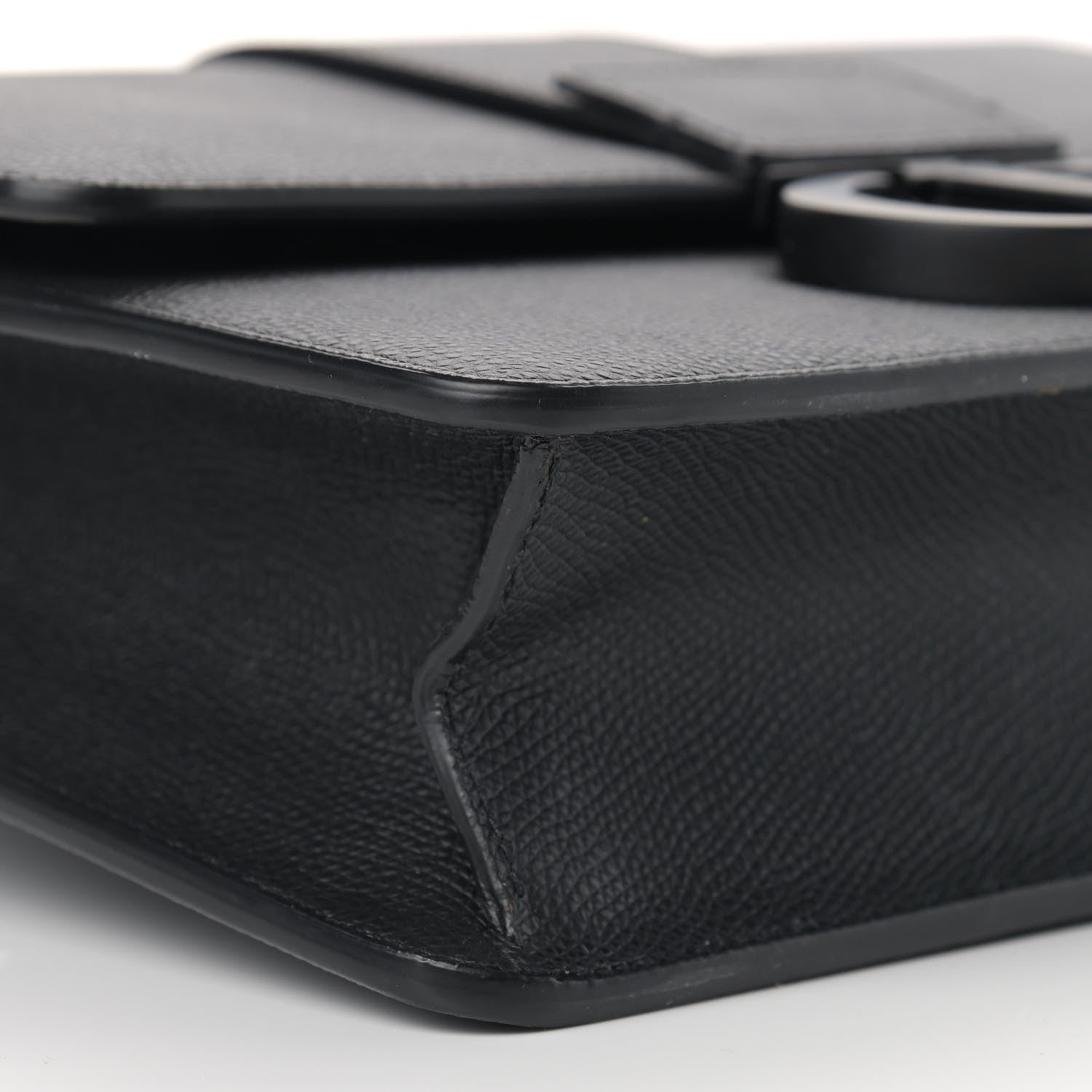 Christian Dior Ultra Matte Grained Calfskin 30 Montaigne Flap Bag Black 8 of 12