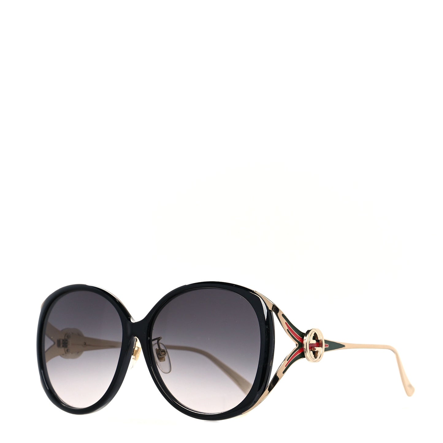 Metal Oversized Round Frame GG0225S Sunglasses Gold
