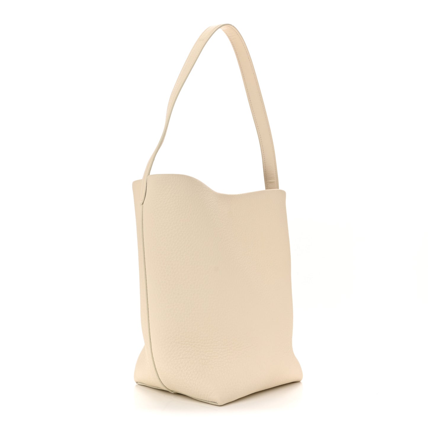 Grained Calfskin Medium N/S Park Tote Ivory