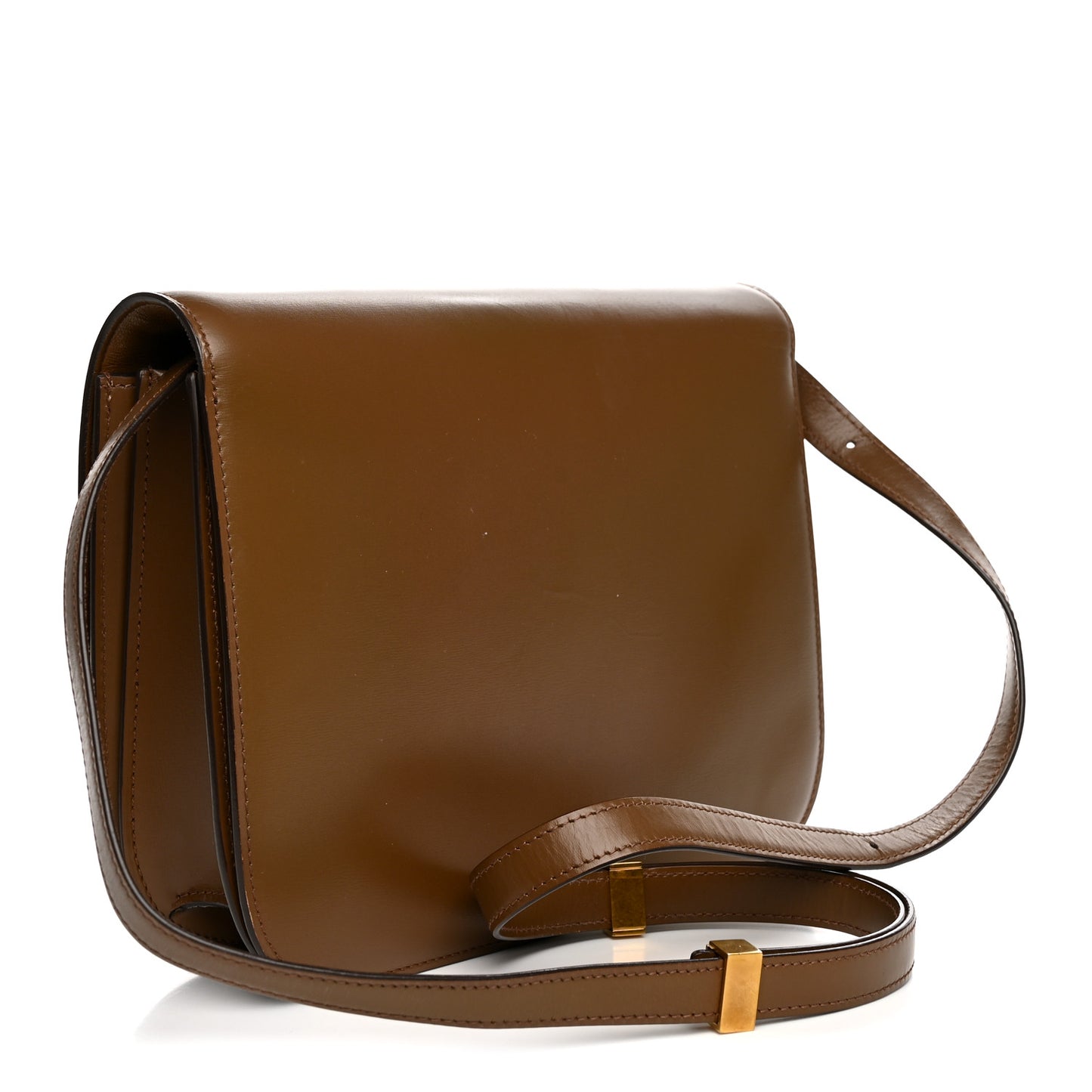 Box Calfskin Medium Classic Box Flap Bag Camel