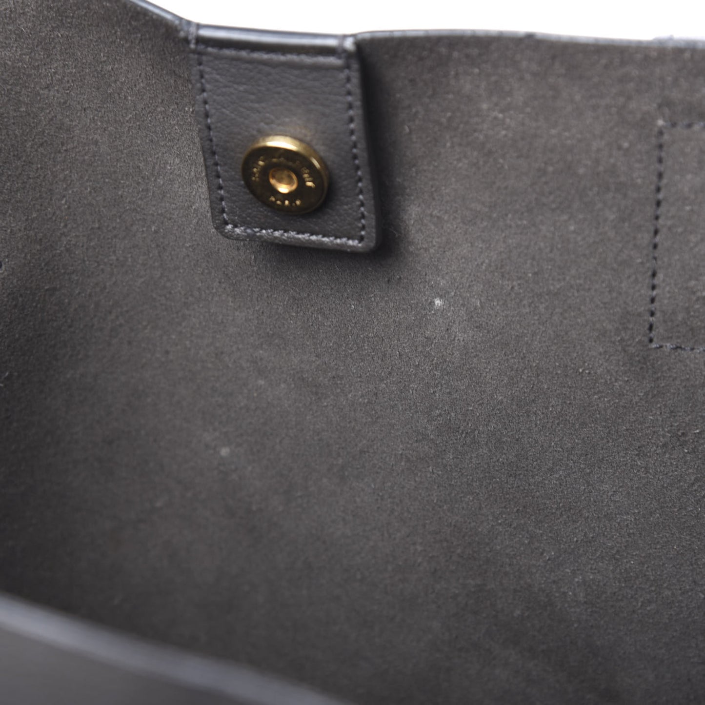 Calfskin Large Shopping Tote Dark Grey