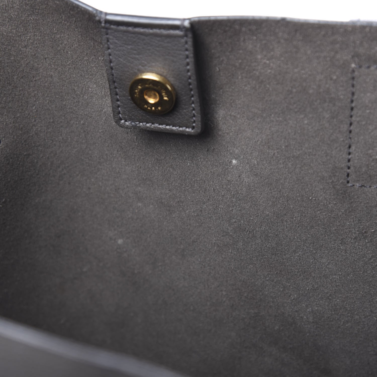 Saint Laurent Calfskin Large Shopping Tote Dark Grey 11 of 16