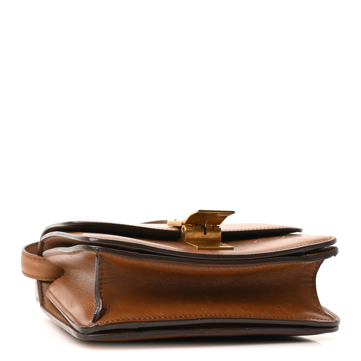 Celine Smooth Calfskin Small Classic Box Flap Bag Camel 4 of 11