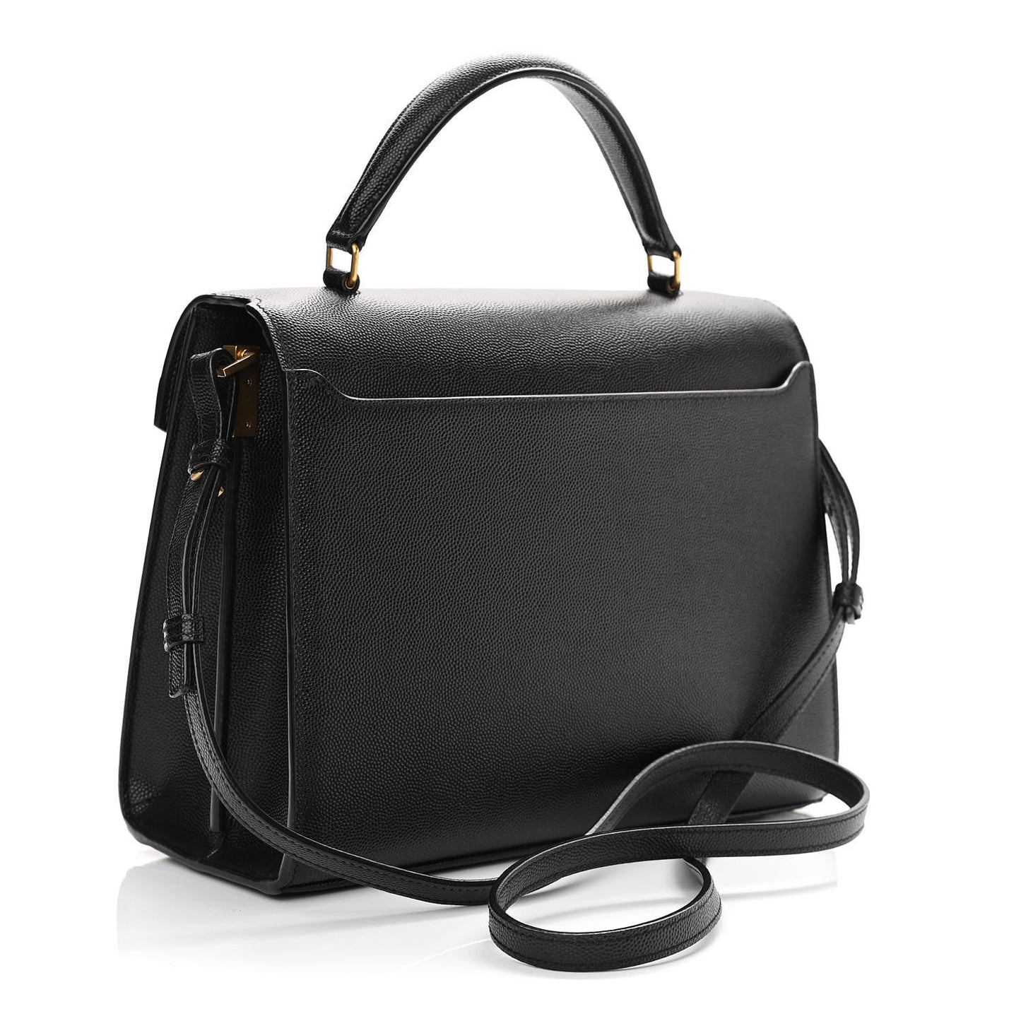 Grain de Poudre Medium Classic Monogram Cassandra Top Handle Black Rouge Legion